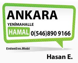 Ankara Yenimahalle Bölgesinde Hamal Hizmeti Veren Hasan E.