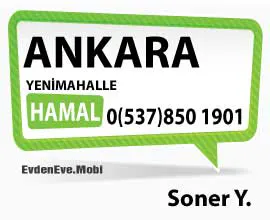 Ankara Yenimahalle Bölgesinde Hamal Hizmeti Veren Soner Y.