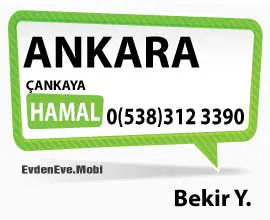 Ankara Çankaya Bölgesinde Hamal Hizmeti Veren Bekir Y.