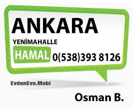 Ankara Yenimahalle Bölgesinde Hamal Hizmeti Veren Osman B.