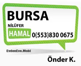 Bursa Nilüfer Bölgesinde Hamal Hizmeti, Profesyonel Eşya Taşıma Önder K.